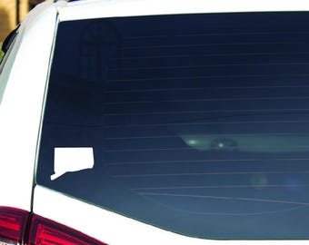Connecticut Solid State CT Sticker Decal Vinyl Car, Window, Mirror, Water Bottle, Laptop, RV, Truck, SUV