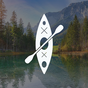 Kayak Decal Vinyl Sticker, Paddle Sport Decal Sticker for your Car, Window, Water Bottle, Laptop, RV, Truck, SUV