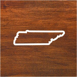Tennessee Outline State TN Sticker Decal Vinyl Car, Window, Mirror, Water Bottle, Laptop, RV, Truck, SUV