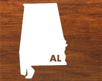 Adesivo in vinile Alabama State AL