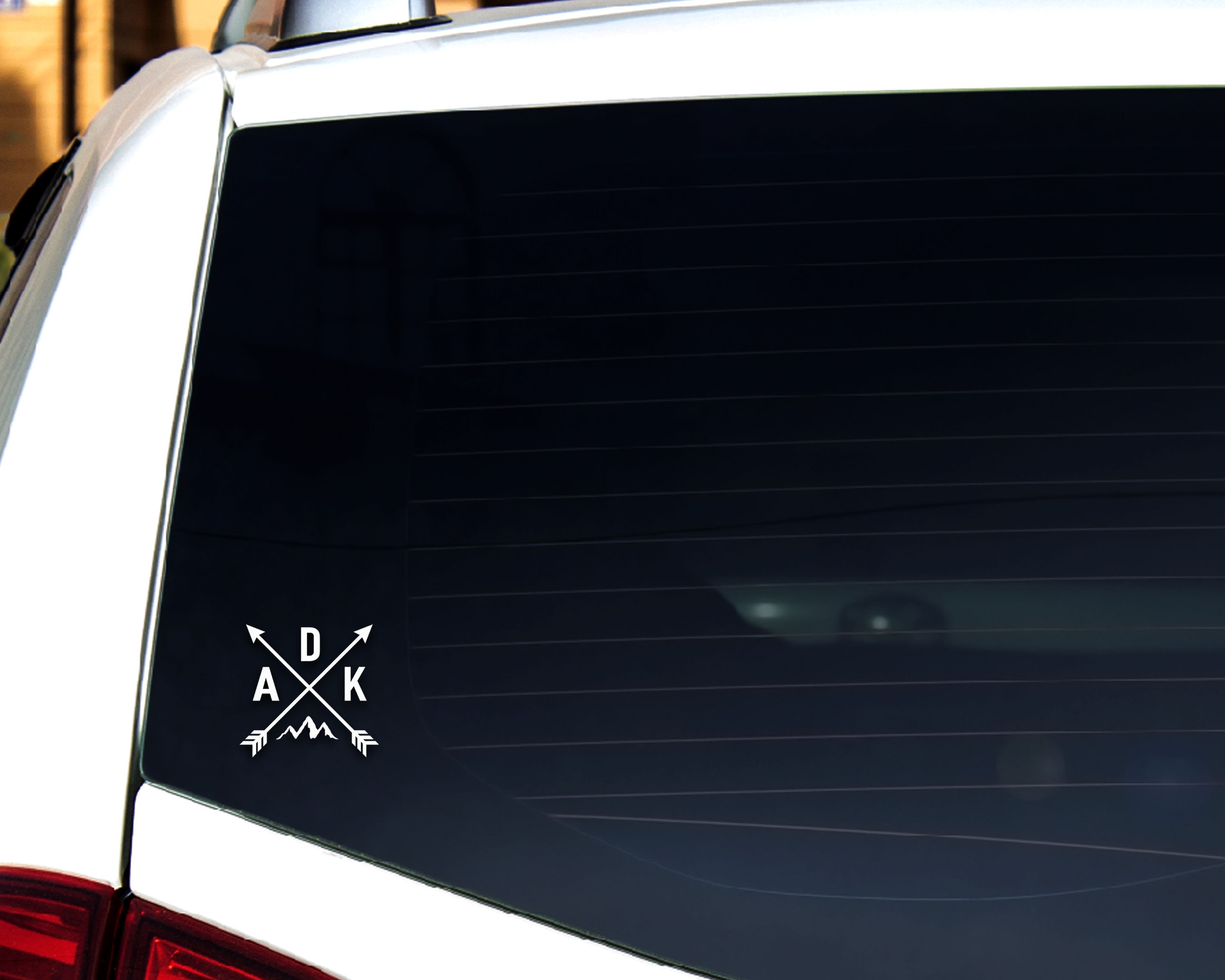 ADK Compass Arrow Sticker, Adirondacks Sticker, ADK Mountain Sticker ...