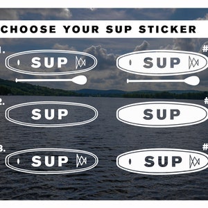 SUP Vinyl Aufkleber, Paddleboard Sport Aufkleber Aufkleber für Ihr Auto, Fenster, Wasserflasche, Laptop