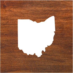 Ohio Solid State OH Sticker Decal Vinyl Car, Window, Mirror, Water Bottle, Laptop, RV, Truck, SUV