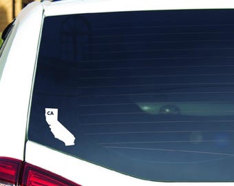 California State CA Sticker Decal Vinyl Car, Window, Mirror, Water Bottle, Laptop, RV, Truck, SUV