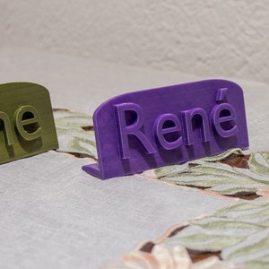 Personalisierte Namensschilder – Tischkarten 3D-Druck – Hochzeit, Event, Feier