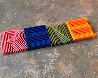 einzelne 3D Buchstaben - individuelle Auswahl - aus dem 3D-Drucker - Preis pro Buchstabe