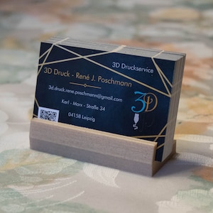 Business card holder with space for approx. 35 business cards - from the 3D printer