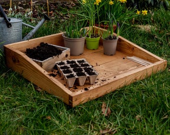 Wooden Potting Tray / Garden Essential / Greenhouse / Gardening