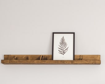 Wooden Shelf / Floating Shelves / Picture Shelf / Rustic Style / Pictures Ledge