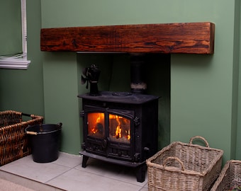 Rustic Mantle Piece / Fireplace Beam / Solid Wood / Home Decor