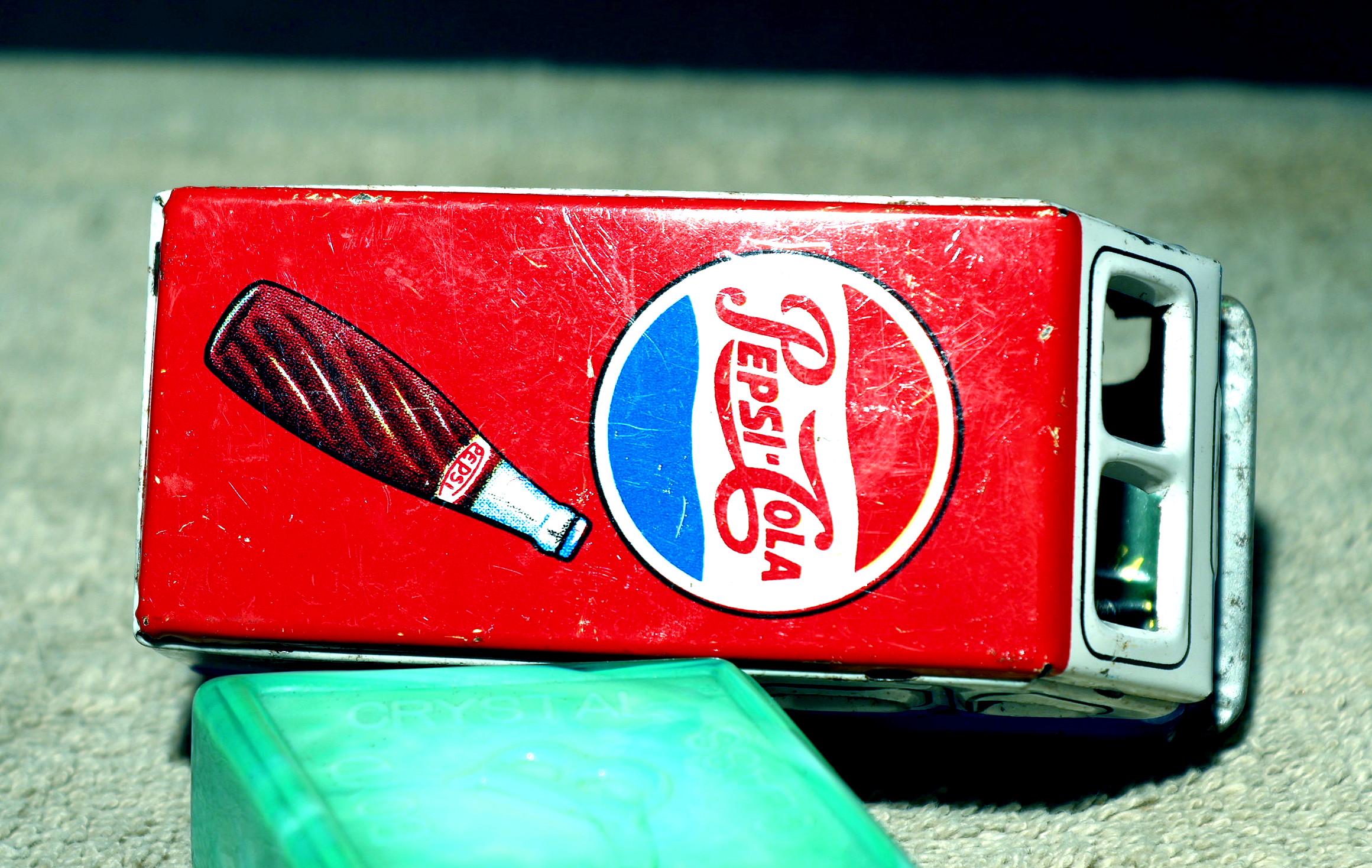 Vintage 1950s Japanese Tin Pepsi-cola Delivery Van Working