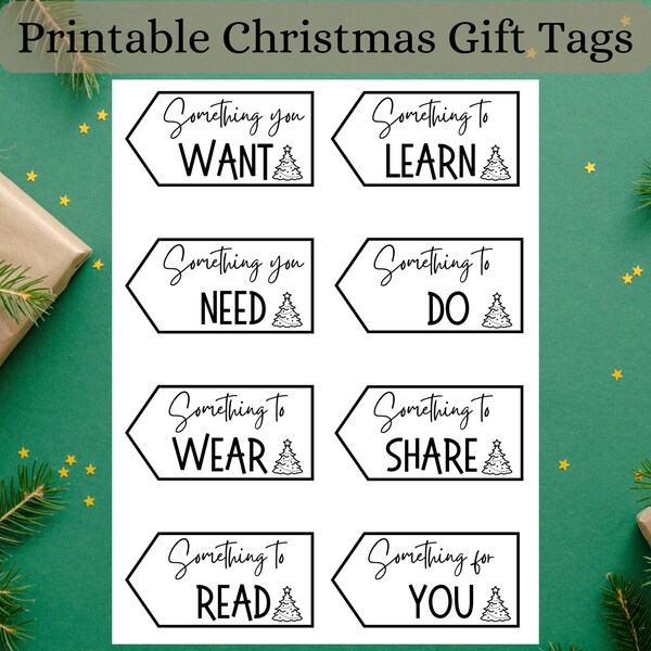 Diy Christmas Tags - Etsy