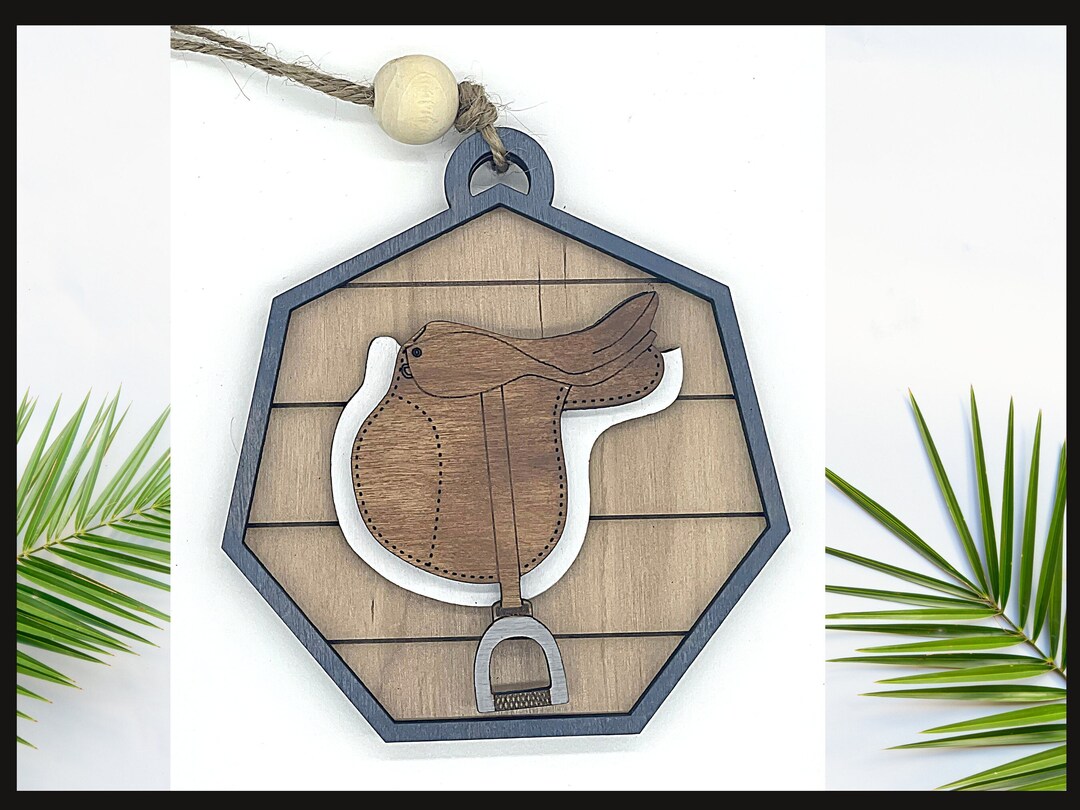 English Saddle Ornament Svg, Hunter Jumper Saddle Svg, Horseback Riding