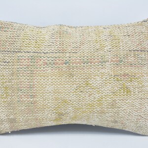 Personalized Gift, Turkish Pillow, Antique Pillows, 16x24 Beige Cushion Case, Rug Cushion, Ethnic Pillow, Customized Pillow Covers, 345