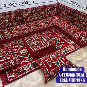 Traditionelles Sofa, Arabisches Sofa, Bodensitzset, Osmanisches Sofa, Türkisches Kelimkissen, Modulares Sofa, Leseecke, Kelim Couch, Schnittmuster