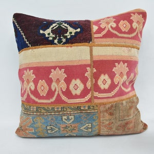 Almohada personalizada, almohada kilim turca, fundas de almohada, funda de almohada rosa de 28x28, funda de almohada de alfombra, cojín de tiro lindo, 152