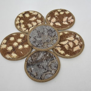 Kitchen Decor, Rug Coaster, Drink Coaster, Brown Pad, Rug Pad, Woven Coaster, Wholesale Coaster, Washable Coaster, Stylish Rug Pad,