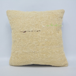 Almohada turca, almohada kilim, almohada decorativa, almohada decorativa, funda beige de 50 x 50 cm, almohada de cáñamo, funda de cama, funda de patio, 612