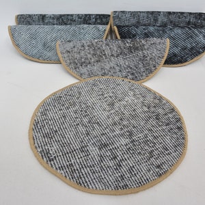 Regalo para ella, accesorio de comedor, alfombra Supla, almohadilla azul, almohadilla para alfombra, mantel individual hecho a mano, plato tradicional, posavasos de alfombra único,