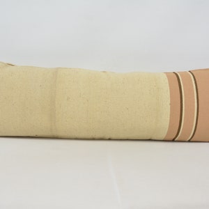 Home Decor Pillow, Kilim Pillow, Turkish Kilim Pillow, Pillow Cover, 16x48 Beige Cushion, Double Sided Pillow, Striped Pillow,  145