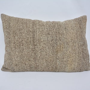 Personalized Gift, Pillow for Sofa, Home Decor Pillow, 16x24 Gray Cushion, Flat Kilim Pillow, Gothic Throw Pillow Case, 1398