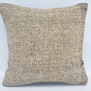 Kilim Pillow Cases, Body Pillow, Throw Pillow Cover, 14x14 Beige Cushion, Flat Pillow Case, Nautical Throw Pillow, Knot Pillow Cover, 216