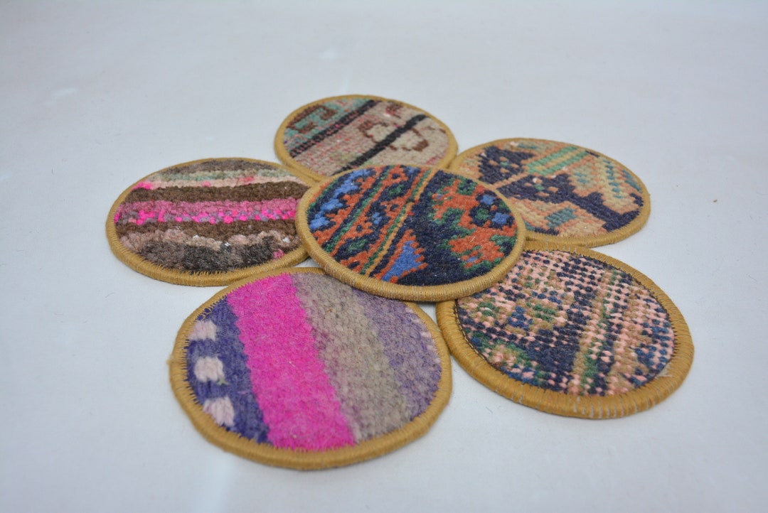 Rug Coaster, Drink Coaster, Tea Pad, Blue Coaster, Rug Coaster, Non ...