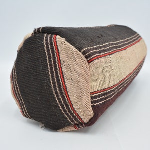 Throw Pillow Covers, Kilim Pillow Cases, Kilim Pillow Cover, 8x20 Brown Pillow Covers, Cylindrical Cushion Case, Retro Throw Pillow, 183