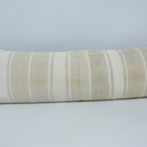 Kilim Pillow, Pillow Cover, Turkish Pillow, Throw Pillow, 16x48 White Cover, Striped Pillow, Handmade Cover, Patio Pillow,  74