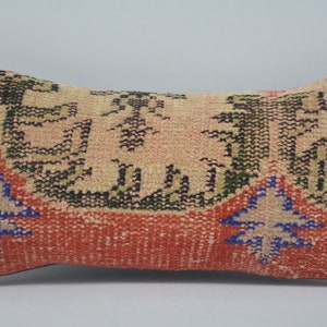 Antique Pillows, Kilim Pillow Covers, Personalized Gift, 8x16 Beige Pillow Case, Rug Pillow, Gothic Throw Cushion Case, 80
