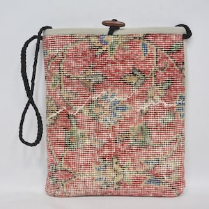 Best Gift For Her, Travel Bag 12x14 Bag, Turkish Bag, Handmade Rug Bag, Rug Bag,Vintage Bag,Handmade Bag, Bags, Chic Bag, Beach Bag, 17