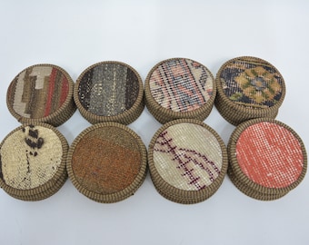 Podkładki Kilim, zestaw sześciu sztuk, zestaw podstawek etnicznych, hurtowa sprzedaż podstawek Kilim, zmywalna podkładka, podkładka antypoślizgowa, okrągła podkładka, prezent dla niej