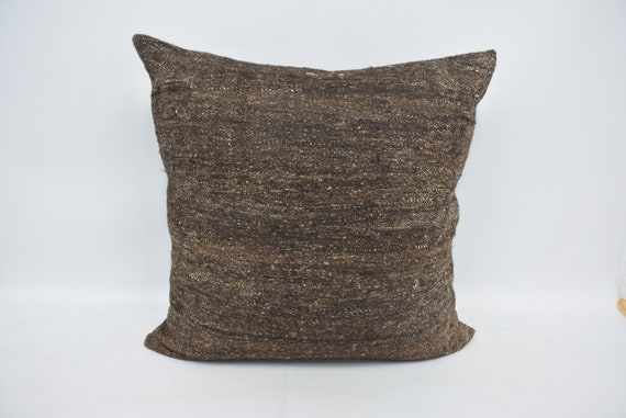 Throw Pillow Personalized Gift Home Decor Pillow 32x32 Brown Pillow Cover Flat Pillow Vintage Kilim Pillow Bed Pillow 78 Etsy
