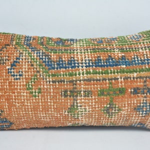 Turkish Pillow, Personalized Pillow, Antique Pillows, 8x16 Red Pillow Case, Rug Pillow, One Of A Kind Pillow Case, Couch Pillow Cover, 196