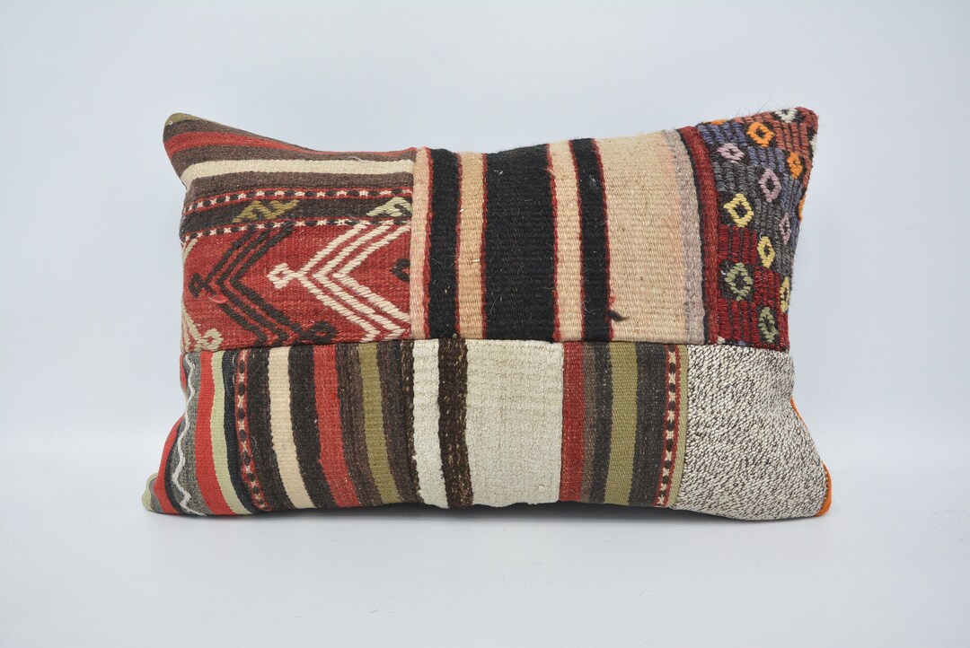 Throw Pillow Kilim Pillow Kilim Pillows 16x24 Red Kilim Etsy 日本