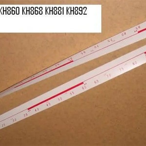 May include: Two white measuring tapes with red markings. The top tape shows numbers from 50 to 100, while the bottom tape shows numbers from 15 to 60. The text "KH830 KH840 KH860 KH868 KH881 KH892" is printed at the top of the image.