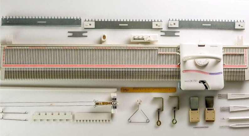 Studio 150 Knitting Machine LK150 Silver Reed Studio LK150 6.5mm Mid Gauge Basic Knitting Machine ...