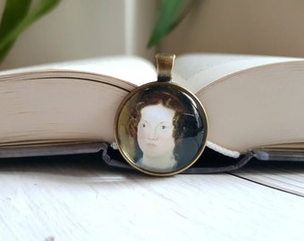 Charlotte Bronte Pendant - Literary Jewelry