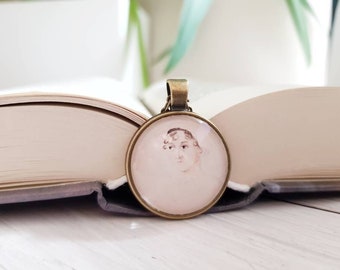 Jane Austen Pendant - Literary Jewelry