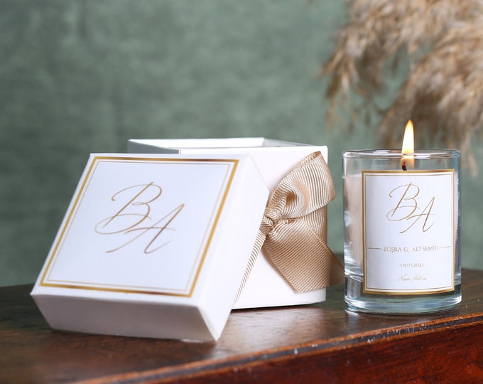 Custom Name Candle, Wedding Special Candle, Personalized Candle Gift, Custom Valentine's Day Gift, Engagement Candle