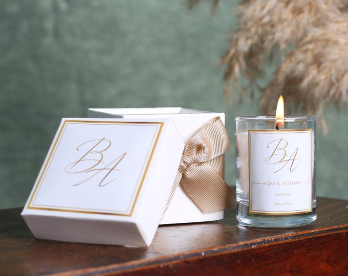 Custom Name Candle, Wedding Special Candle, Personalized Candle Gift, Custom Valentine's Day Gift, Engagement Candle