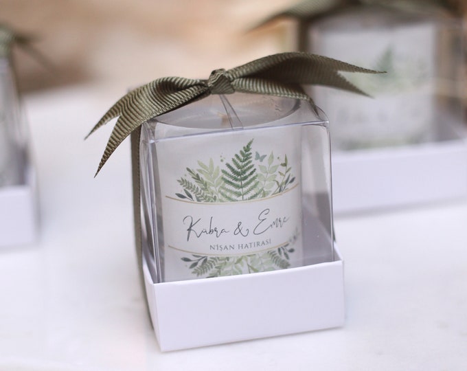 Custom Monogram Glass Cup Candle, Custom Name Candle, Unique Wedding Candle, Personalized Bridesmaid Candle