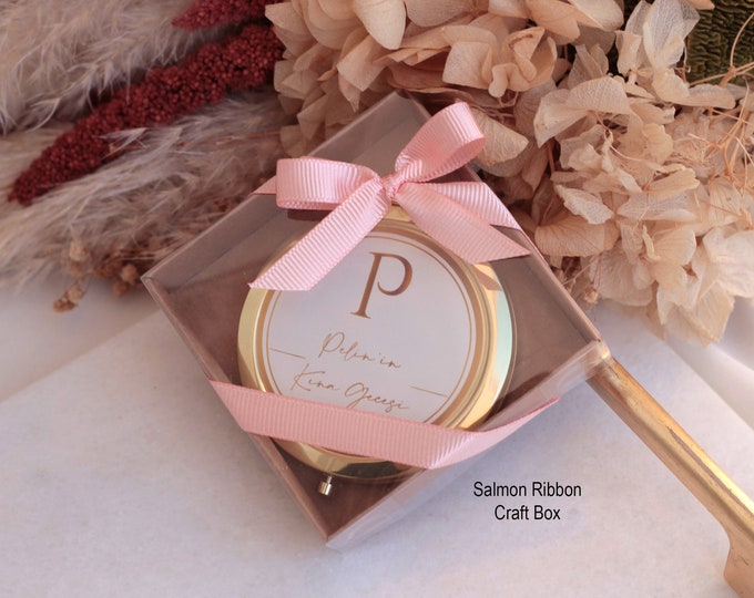 Personalized Mirror, Wedding Gift, Henna Party, Bridal Party, Baby Shower, Bridesmaid Gift Gold Mirror,