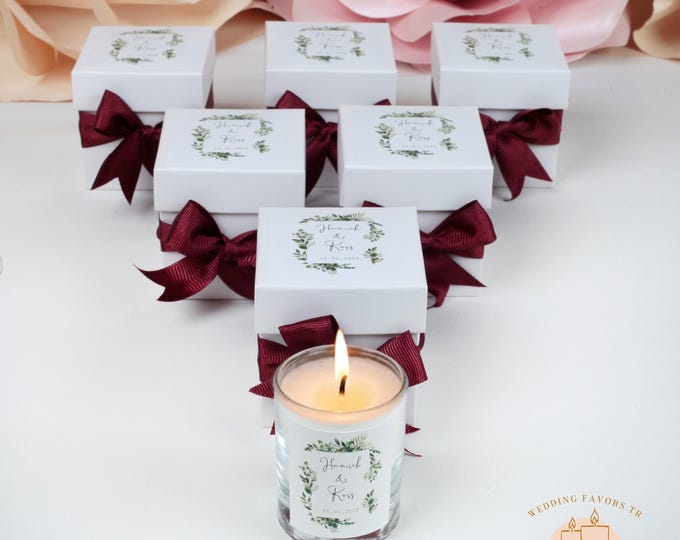 Custom Name Candle, Wedding Special Candle, Personalized Candle Gift, Custom Monogram Wedding Gift, Engagement Candle