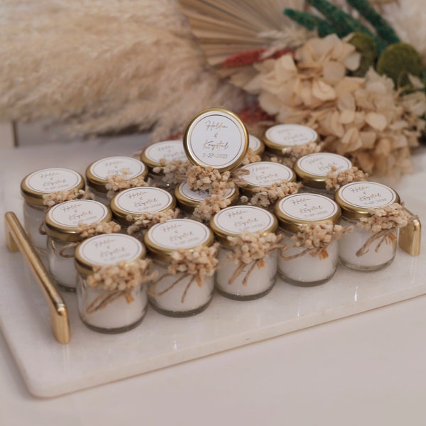 Wedding Favor Candle Etsy