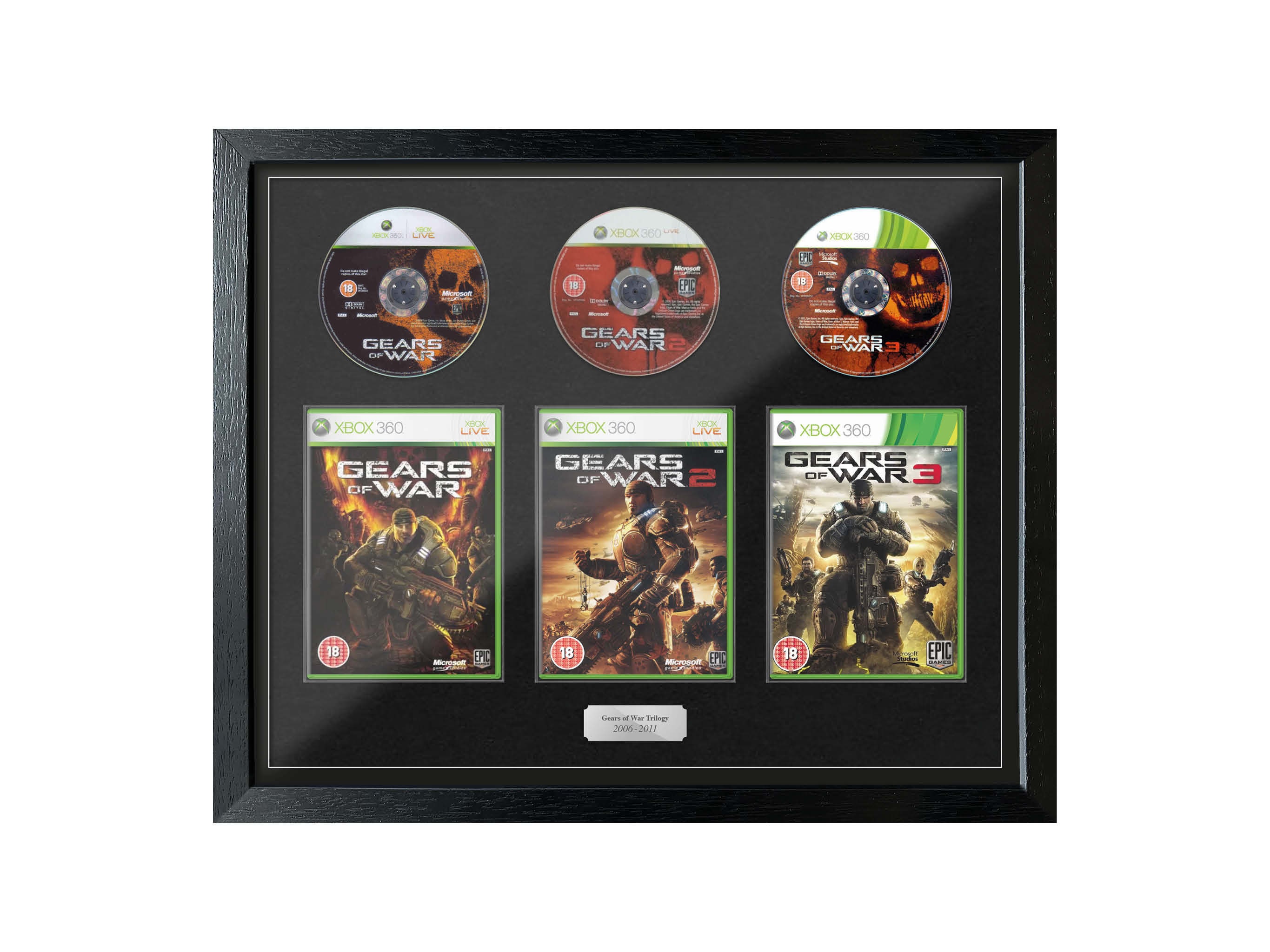 The Gears of War Trilogy exhibition Range Framed Games Etsy