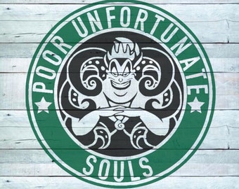Ursula Starbucks - Cricut PNG, SVG, PDF Jpeg