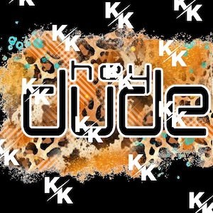 Fall Hey Dude png, digital background
