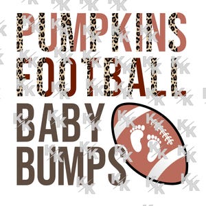 Pumpkins football and baby bumps png