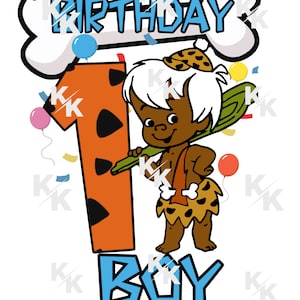 African American bam bam first birthday, digital download, png, sublimation